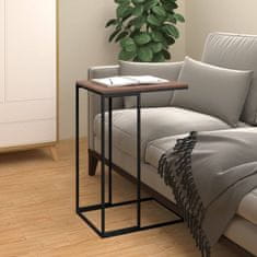 Vidaxl Klubska mizica črna 40x30x59 cm konstruiran les