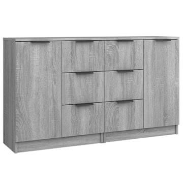 Vidaxl Komoda 2 kosa 60x30x70 cm konstruiran les