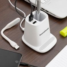 UNBRANDED Brezžični polnilec 5 v 1 s stojalom za organizatorje in USB LED svetilko DesKing InnovaGoods 