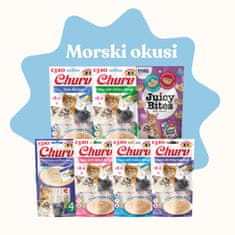 Inaba Cat Priboljški Poskusni paket Morskih okusov