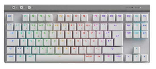 Logitech G515 LIGHTSPEED TKL tipkovnica, brezžična, bela (920-012539)