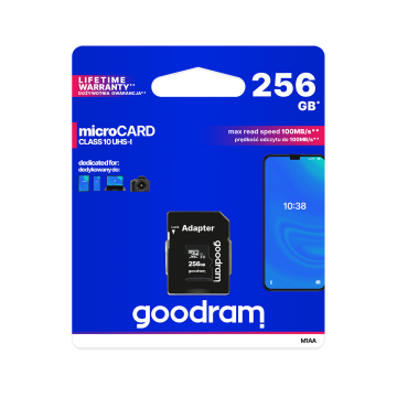 shumee Pomnilniška kartica Goodram microSD 256 GB Class 10 UHS-I SD Adapter