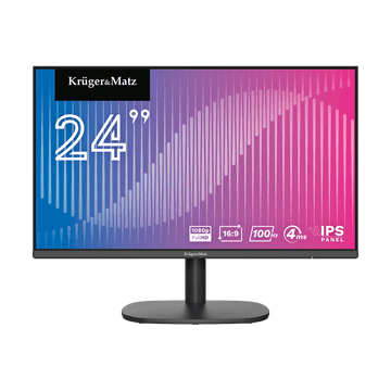 shumee Kruger&Matz LED monitor brez okvirja 24"" 100Hz IPS HDMI VGA 16:9 FullHD 4 ms