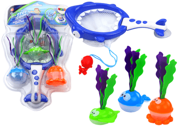 slomart Igrače za kopanje: ribiško sito in košara 2v1 v obliki morskega psa LEAN TOYS