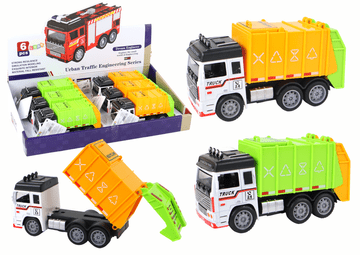 slomart LEAN TOYS Tovornjak smetnjak s prikolico