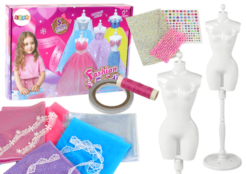 slomart LEAN TOYS Kreativni set za oblikovanje oblek za lutke