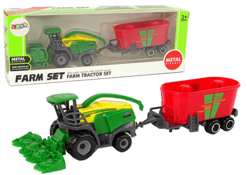 shumee Kombajn s prikolico Kmetijski stroj Zeleno Rdeč