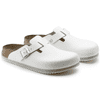 Natikači Birkenstock Boston Super Grip Natural Leather, beli, 39