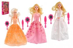 Teddies Členkasta lutka 28 cm iz plastike z dodatki