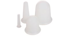 Merco Skodelice 4Pack Silikonske masažne skodelice bele barve