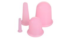 Merco Skodelice 4Pack Silikonske masažne skodelice roza