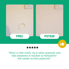 Homey Kit za popravilo sten | Dvojno XXL pakiranje | Izravnalna masa za steno | Pasta za stenske razpoke
