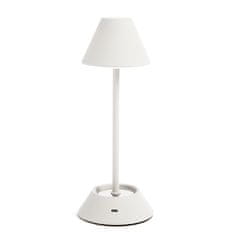 Evviva Namizna led svetilka 10,5xh36,5cm / bela / polnilna baterija+usb / 3W / kovina