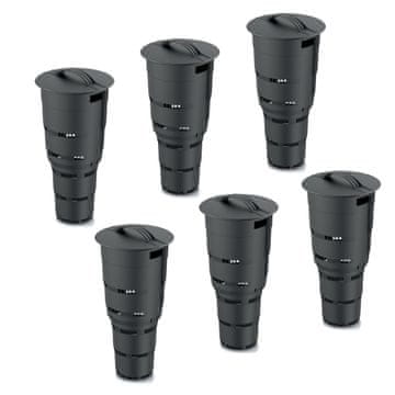 botle Set 6x Kompostnik Podzemni vrt 11 L antracitna plastika V 53 cm modularni kompostnik Koš za organske odpadke