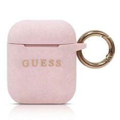 shumee Silikonski ovitek Guess - etui za AirPods (roza)