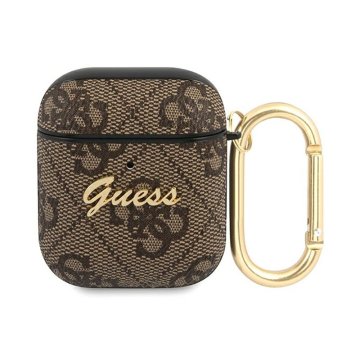 shumee Guess 4G Script Metal Collection- AirPods Case 1/2 Gen (rjava)