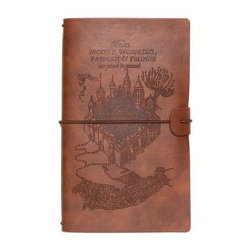 shumee Harry Potter - usnjen potovalni zvezek 12x19,6 cm (rjav)
