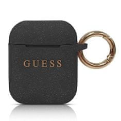 shumee Silikonski ovitek Guess - etui za AirPods (črn)