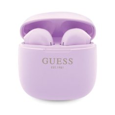 shumee Guess True Wireless Script Logo BT5.3 - TWS slušalke + polnilna torbica (vijolična)