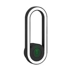 HOME & MARKER® Odganjalec komarjev, Ultrazvočni odganjalec, Proti insektom, LED luč za spanje, Brez sevanja (Črna) | ANTIMOSI