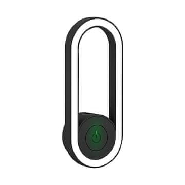 HOME & MARKER® Odganjalec komarjev, Ultrazvočni odganjalec, Proti insektom, LED luč za spanje, Brez sevanja (Črna) | ANTIMOSI