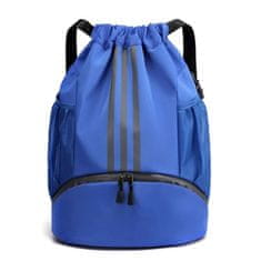 VIVVA® Nahrbtnik z več žepi, Športen nahrbtnik, Predal za čevlje, Vodooporen (Modra, 31 x 15 x 42 cm) | STRIPEBACK