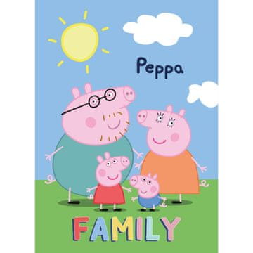 Peppa Pig Odeja Pujsa Pepa - Happy Family