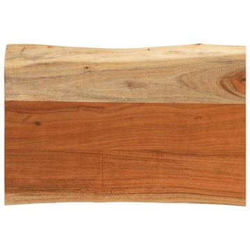 Vidaxl vidaXL Stenska polica 70x40x3,8 cm akacijev les z naravnim robom