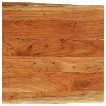 shumee vidaXL Mizna plošča 40x40x3,8 cm kvadratna trdna akacija naravni rob