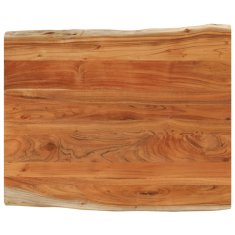shumee Mizna plošča 100x80x2.5 cm pravokotna trdna akacija naravni rob