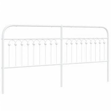 Vidaxl Kovinsko nadomestno vzglavje belo 193 cm
