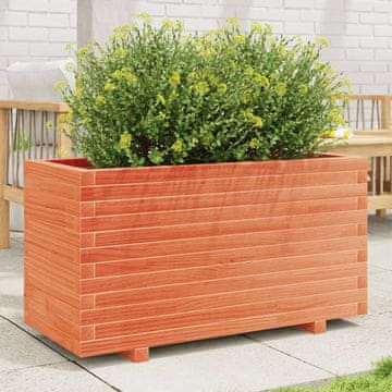 Vidaxl vidaXL Vrtni sadilnik, voščeno rjav, 90x40x49,5 cm, borovina