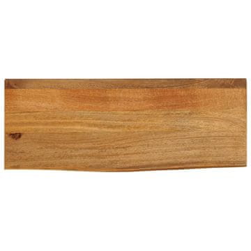 shumee Mizna plošča z naravnim robom 80x20x2.5 cm trden mangov les