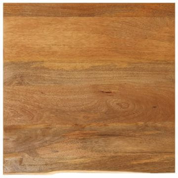Vidaxl Mizna plošča z naravnim robom 80x80x3,8 cm trden mangov les