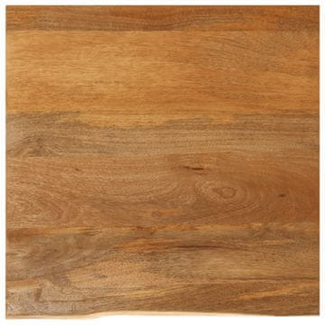 shumee vidaXL Mizna plošča z naravnim robom 40x40x3,8 cm trden mangov les