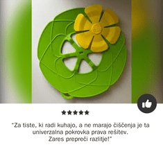 Homey Univerzalna pokrovka proti prevretju | 1 + 1 Gratis | Košara za kuhanje na pari | Pokrov 28 x 26 cm