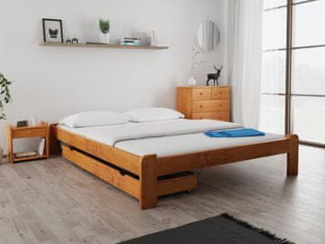 Ljubki dom Postelja ADA 140 x 200 cm jelša Posteljno dno: Brez posteljnega dna, Vzmetnica: Brez vzmetnice