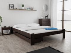 Ljubki dom Postelja ADA 160 x 200 cm oreh Posteljno dno: Lamelno posteljno dno, Vzmetnica: Brez vzmetnice