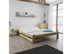 Ljubki dom Postelja ADA 160 x 200 cm bor Posteljno dno: Lamelno posteljno dno, Vzmetnica: Vzmetnica Deluxe 10 cm