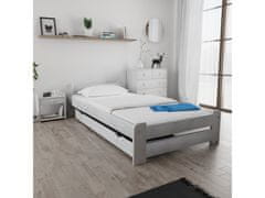 Ljubki dom Postelja Emily 80 x 200 cm bela Posteljno dno: Letveno posteljno dno, Vzmetnica: Vzmetnica Somnia 17 cm