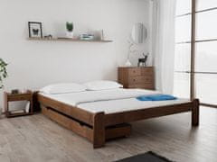 Ljubki dom Postelja ADA 160 x 200 cm hrast Posteljno dno: Lamelno posteljno dno, Vzmetnica: Vzmetnica Deluxe 10 cm