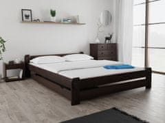 Ljubki dom Postelja Emily 140 x 200 cm oreh Posteljno dno: Brez posteljnega dna, Vzmetnica: Vzmetnica Deluxe 10 cm