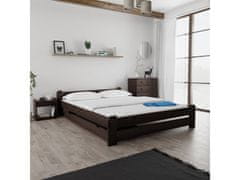 Ljubki dom Postelja Emily 140 x 200 cm oreh Posteljno dno: Brez posteljnega dna, Vzmetnica: Vzmetnica Deluxe 10 cm