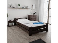 Ljubki dom Postelja Emily 80 x 200 cm oreh Posteljno dno: Brez posteljnega dna, Vzmetnica: Vzmetnica Coco Maxi 19 cm