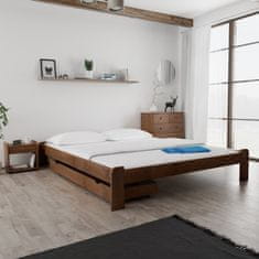Ljubki dom Postelja ADA 180 x 200 cm hrast Posteljno dno: Lamelno posteljno dno, Vzmetnica: Vzmetnica Coco Maxi 19 cm