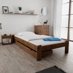Ljubki dom Postelja ADA 120 x 200 cm hrast Posteljno dno: Letveno posteljno dno, Vzmetnica: Vzmetnica Somnia 17 cm