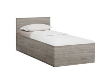 Ljubki dom Postelja SOFIA 90 x 200 cm, hrast tartuf Posteljno dno: Letveno posteljno dno, Vzmetnica: Vzmetnica Deluxe 10 cm