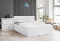 Ljubki dom Postelja SOFIA 120 x 200 cm, bela Posteljno dno: Lamelno posteljno dno, Vzmetnica: Vzmetnica Deluxe 10 cm