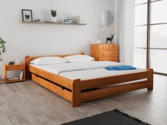 Ljubki dom Postelja Emily 140 x 200 cm jelša Posteljno dno: Lamelno posteljno dno, Vzmetnica: Vzmetnica Somnia 17 cm