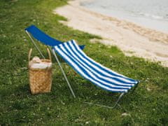 Ljubki dom Zložljiv stol za plažo SAND, modre črte